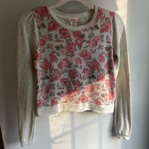 Ten Sixty Sherman Cropped Floral Pullover